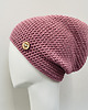 czapki damskie Czapka całoroczna przejściowa cienka bawełna s/m brudny róż 1