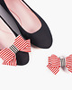klipsy do butów Klipsy do butów Coquet-Kokardy Style/Red Stripes 3