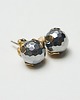 kolczyki z kamieniami Dots - hematyt silver /alloys collection/ - sztyfty 4