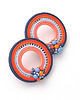 kolczyki soutache Pastelowe koła 2 1