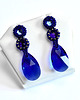kolczyki swarovski Majestic Blue I, kolczyki z kryształami Swarovskiego, beading 1
