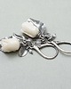 kolczyki wire wrapping Róże - cream rose vol. 7 - kolczyki 1