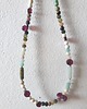 chokery Naszyjnik choker BOHO ART granat, turmalin, amazonit 3