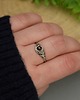 pierścionki - różne Pierścionek regulowany granat wire wrapping 4