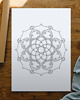 plakaty Plakat do Kolorowania Mandala Kwiatowa 50x70cm 2