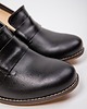 półbuty damskie PÓŁBUTY NA 6 CM SŁUPKU - SKÓRA NATURALNA - MODEL 250 - KOLOR CZARNY LICO 4