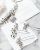 Ślubne ozdoby do włosów Kryształowy grzebień ślubny - silver sparkle 4