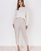 swetry damskie  Sweter w sportowym stylu - SWE322 ecru MKM 1