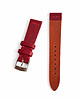 zegarki różne Pasek do zegarka  rozm: 18 mm czerwony skóra naturalna 1