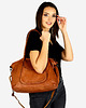 torby na ramię Torebka skórzana shopper bag ispirato dalla natura brąz camel 2