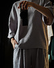 t-shirt damskie T-shirt oversize muślin JASNO SZARY 6