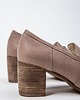 botki damskie SKÓRZANE PÓŁBUTY ZAPATO 250 CAPUCCINO 2