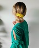spinki i klamry do włosów Scrunchie spinka klamra jedwabna cytrynowa aura 3