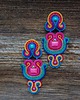 kolczyki soutache Duże i kolorowe kolczyki sutasz 5