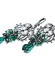 kolczyki wire wrapping Zielone pnącze  vol. 12  kolczyki 2