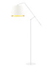 lampy podłogowe Funkcjonalna lampa podłogowa do czytania w salonie FOYA GOLD 2