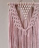 makramy Delikatna makrama boho - perełka - rosa 2
