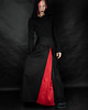 spódnice maxi Spódnica HAKAMA czarn czerwona 4