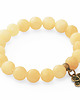 bransoletki z kamieni naturalnych Gray agate & honey jade set. 1