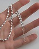 chokery Minimalistyczny choker srebrny kulki Elegancki choker 5