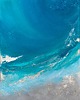 obrazy Turkusowy obraz abstrakcyjny Maldives XVI, obraz ręcznie malowany 1