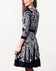 sukienki midi damskie Sukienka ZUZA Midi barok + czarny 7