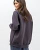 bluza bez kaptura damska Bluza basic ciepła ,,SEDA" grafit 3