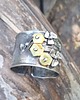 bransoletki wire wrapping Żółte kwiatki - bransoletka regulowana 3