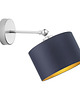 kinkiety Regulowany kinkiet do czytania w stylu glamour TETE GOLD 6