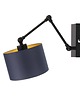 kinkiety Regulowany kinkiet do sypialni w stylu urban jungle TULON GOLD 5