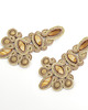 kolczyki soutache Bardzo duże złote kolczyki - barokowe złoto 2