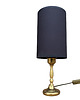 lampy stołowe Mosiężna lampka nocna, stołowa z abażurem, Niemcy, lata 70. 6