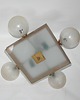 lampy wiszące Żyrandol Mid Century vintage, lata 50. 1