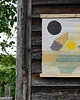 Ozdoby na ścianę Ręcznie tkany wełniany kilim - ZIMOWA NOC NADERKI - Mazurskie Opowieści 2