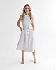 spódnice midi Lniana Spódnica LILY PURE WHITE 5