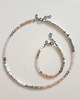 chokery Naszyjnik choker NEO  kamień słoneczny, kwarc różowy, howlit 3