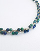 naszyjniki - inne Chryzokola 4 mm Naszyjnik lniany bez metalu 6