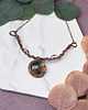 kolie Miedziany naszyjnik wire wrapping z labradorytem #487 1