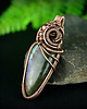 wisiory Wisiorek wire wrapping z labradorytem 6
