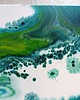 obrazy Błękitna Laguna ręcznie malowana abstrakcja 70x70 cm 3