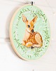 Ozdoby na ścianę Sarenka light green, haft w tamborku 20 cm 5