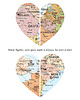 plakaty Plakat Personalizowana mapa serca 4 lokalizacje RODZINA 1