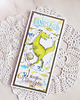kartki scrapbooking Kartka urodzinowa DL z Dinozaurem 2 GOTOWA 1