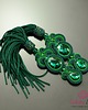 kolczyki soutache Kolczyki z chwostami Emerald Tassel 1