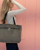 torby na ramię Torba NA LAPTOP Shopper szara z nubuku tapicerskiego 3