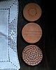 dodatki - różne Ceramiczna ozdoba 3 sztuki 2