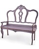 klocki i zabawki drewniane Drewniana sofa dla lalek/ ażurowa / różne kolory 7