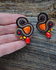kolczyki soutache Autumn Garden - etniczne kolczyki soutache 1