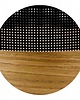 lampy wiszące LAMPA WISZĄCA ŻYRANDOL SPIDER ABAŻUR Z DZIURKAMI DREWNO E27 5x30CM 1