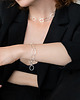 chokery Srebrny choker duże ogniwa BLOSSOM 2